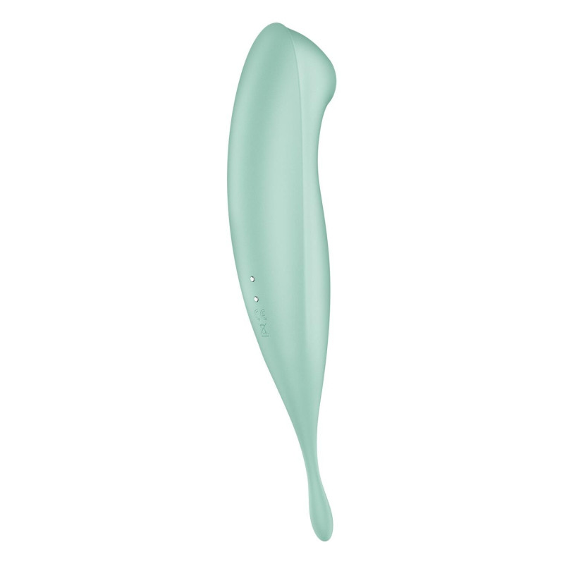 Смарт-вибратор для клитора с вакуумной стимуляцией Satisfyer Twirling Pro+ Mint Смарт-вибратор для клитора с вакуумной стимуляцией Satisfyer Twirling Pro+ Mint