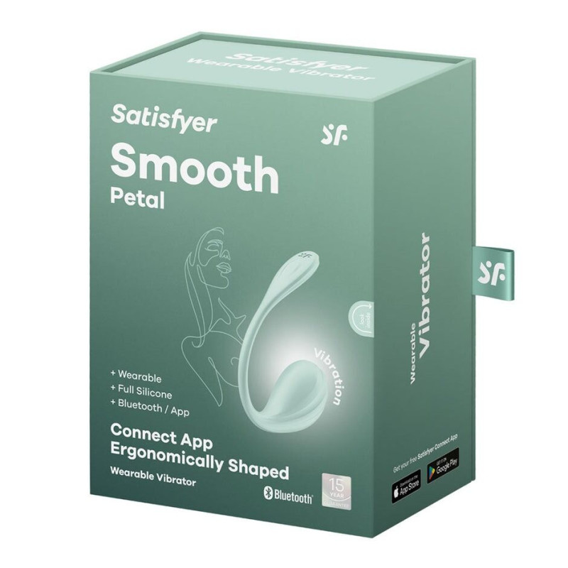 Смарт-віброяйце Satisfyer Smooth Petal Connect App Mint Смарт-віброяйце Satisfyer Smooth Petal Connect App Mint