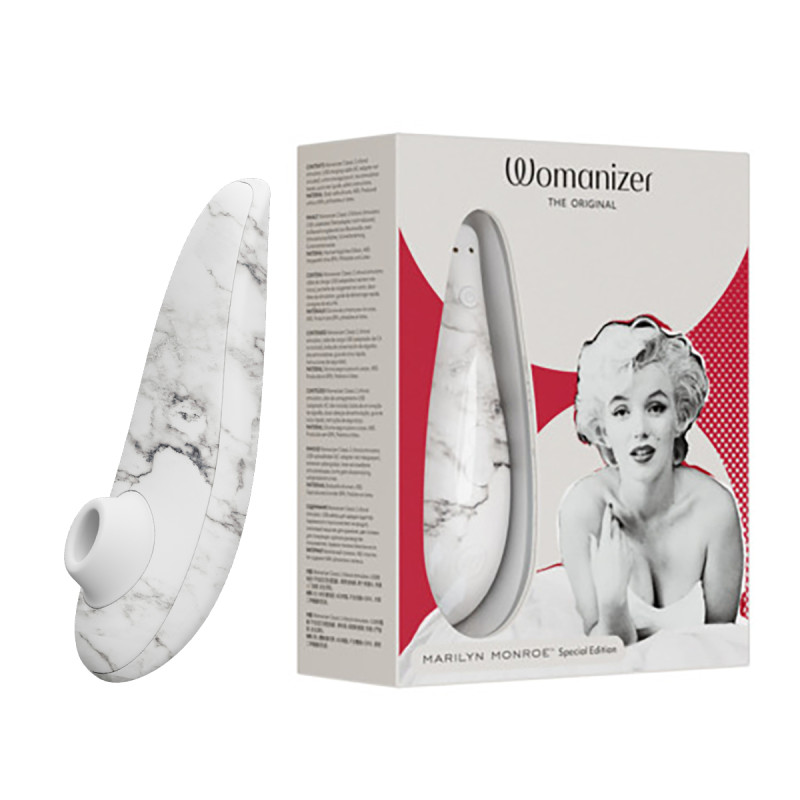 Вакуумный стимулятор клитора Womanizer Marilyn Monroe White Marble Вакуумный стимулятор клитора Womanizer Marilyn Monroe White Marble