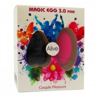 Віброяйце Alive Magic Egg 3.0 Pink з пультом дистанційного керування, на батарейках