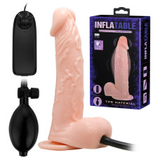 Вибратор с помпой LyBaile Телесный BW0215