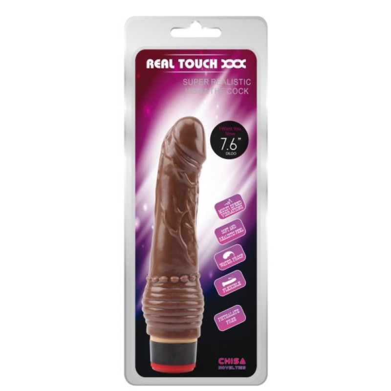 Вібромасажер Chisa 7.6 Vibe Cock Коричневий Вібромасажер Chisa 7.6 Vibe Cock Коричневий