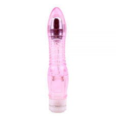 Вибромассажер Chisa Jelly Glitters Dual Probe Розовый