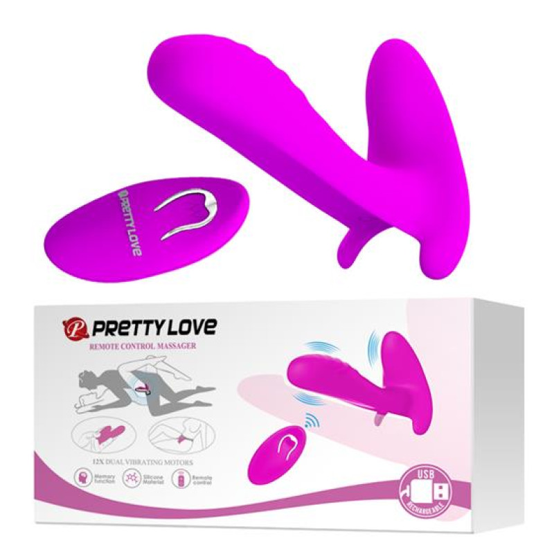 Вібратор Pretty Love Remote Control Massager Purple Вібратор Pretty Love Remote Control Massager Purple