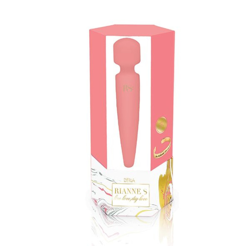 Вибромассажер Rianne S: Bella Mini Wand Кораловый, 10 режимов работы Вибромассажер Rianne S: Bella Mini Wand Кораловый, 10 режимов работы