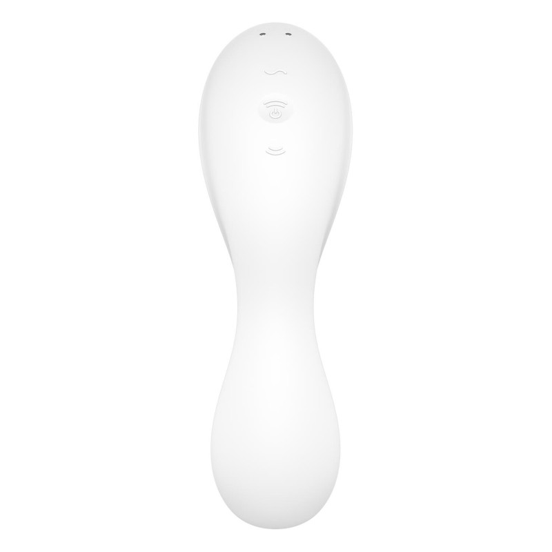 Вакуумний смарт-стимулятор із вібрацією Satisfyer Curvy Trinity 5 (White), керування зі смартфона Вакуумний смарт-стимулятор із вібрацією Satisfyer Curvy Trinity 5 (White), керування зі смартфона