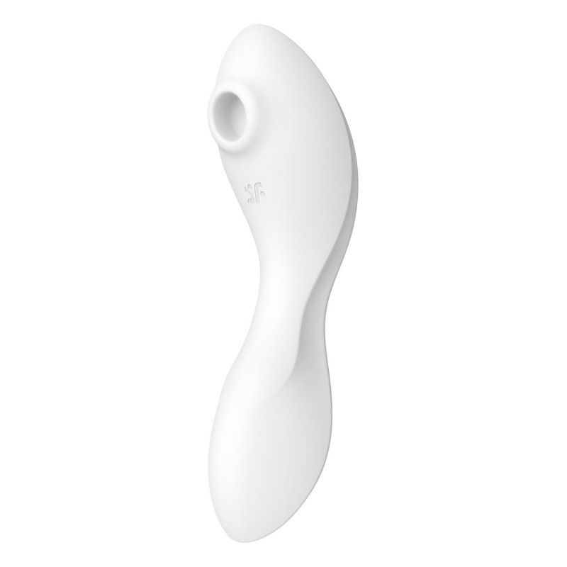 Вакуумний смарт-стимулятор із вібрацією Satisfyer Curvy Trinity 5 (White), керування зі смартфона Вакуумний смарт-стимулятор із вібрацією Satisfyer Curvy Trinity 5 (White), керування зі смартфона