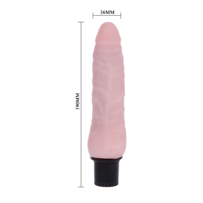 Вибратор Pretty Love Realistic Cyberskin Penis Телесный Вибратор Pretty Love Realistic Cyberskin Penis Телесный
