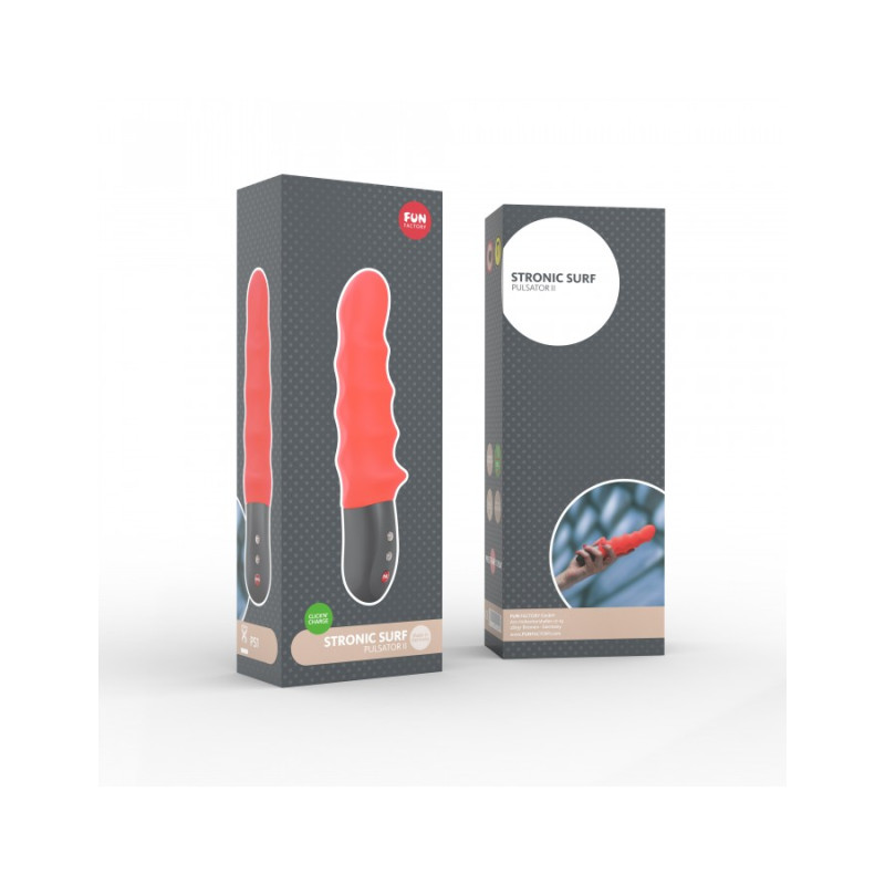 Вибратор-пульсатор Fun Factory Stronic Surf Оранжевый Вибратор-пульсатор Fun Factory Stronic Surf Оранжевый