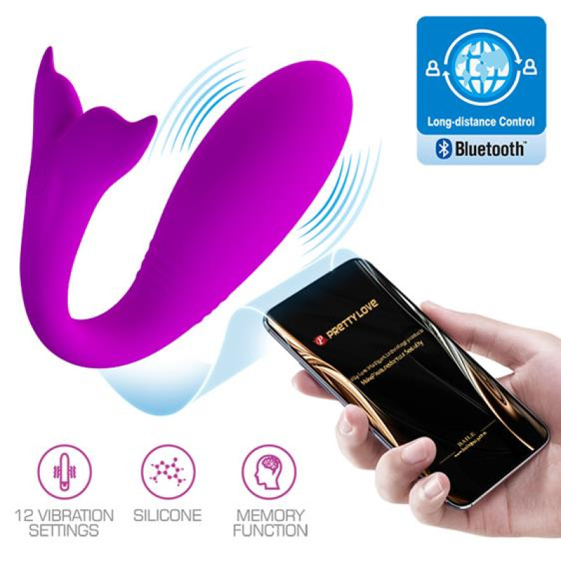 Вибратор Pretty Love Jayleen Stimulator Purple (App)