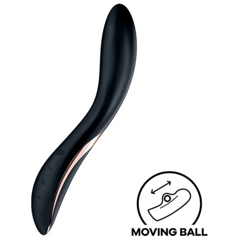 Вибратор с жемчужной стимуляцией точки G Satisfyer Rrrolling Explosion Black Вибратор с жемчужной стимуляцией точки G Satisfyer Rrrolling Explosion Black