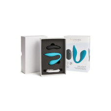 Двойной вибратор S Pleasures Premium Delight, бирюзовый, для клитора и точки G, 10 режимов