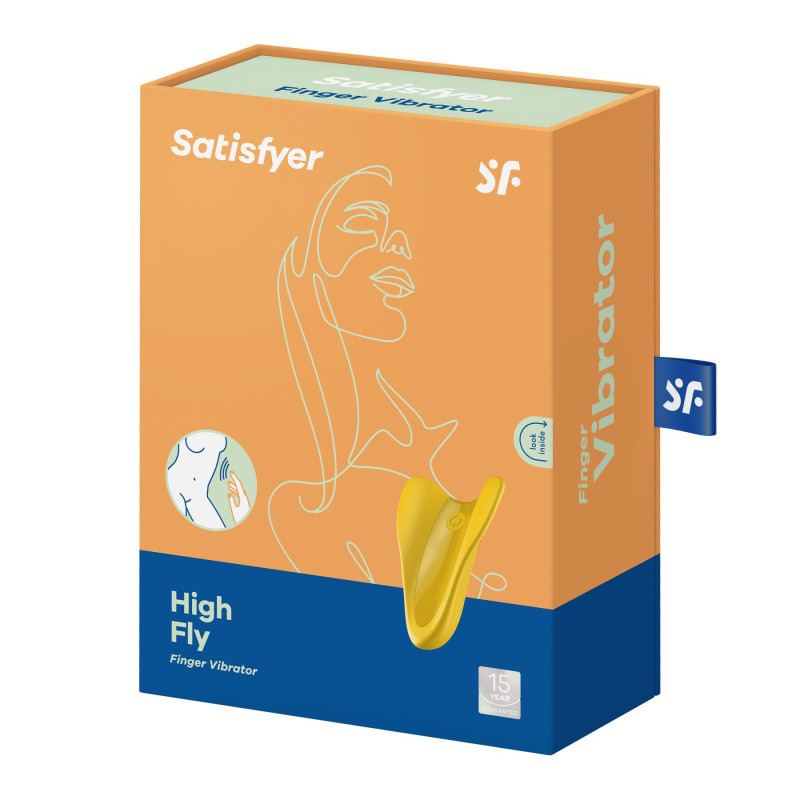 Вибратор на палец Satisfyer High Fly Желтый