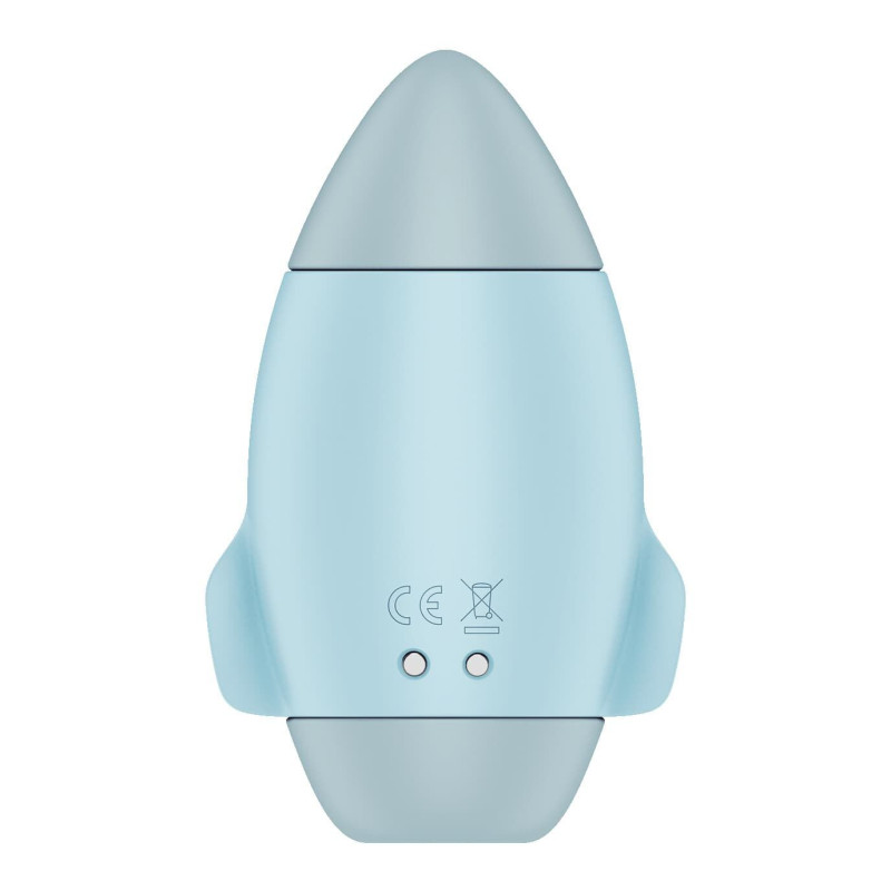 Вакуумный стимулятор с вибрацией Satisfyer Mission Control Blue, 2 независимых мотора Вакуумный стимулятор с вибрацией Satisfyer Mission Control Blue, 2 независимых мотора