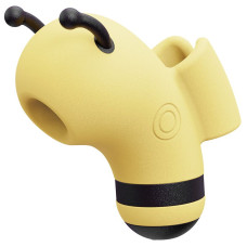 Вакуумный стимулятор с микротоками KISSTOY Beebe Yellow, на палец