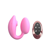 Виброяйте с вакуумной клиторальной стимуляцией Love To Love Wonderlover PINK PASSION