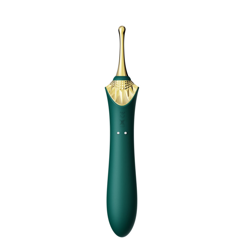 Мультифункциональный вибратор Zalo — Bess 2 Turquoise Green, 4 насадки, подогрев. Мультифункциональный вибратор Zalo — Bess 2 Turquoise Green, 4 насадки, подогрев.