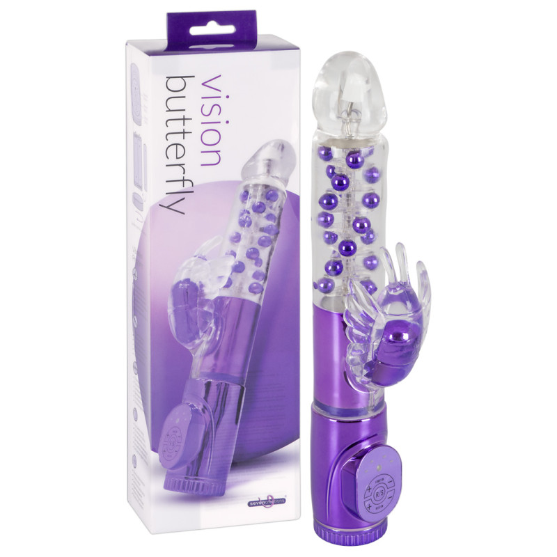 Hi-tech Вібратор Seven Creations Vision Butterfly Фіолетовий Hi-tech Вібратор Seven Creations Vision Butterfly Фіолетовий