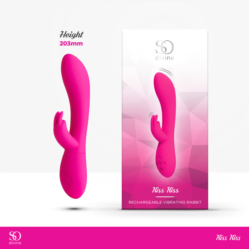 Вибратор кролик So Divine Kiss Kiss