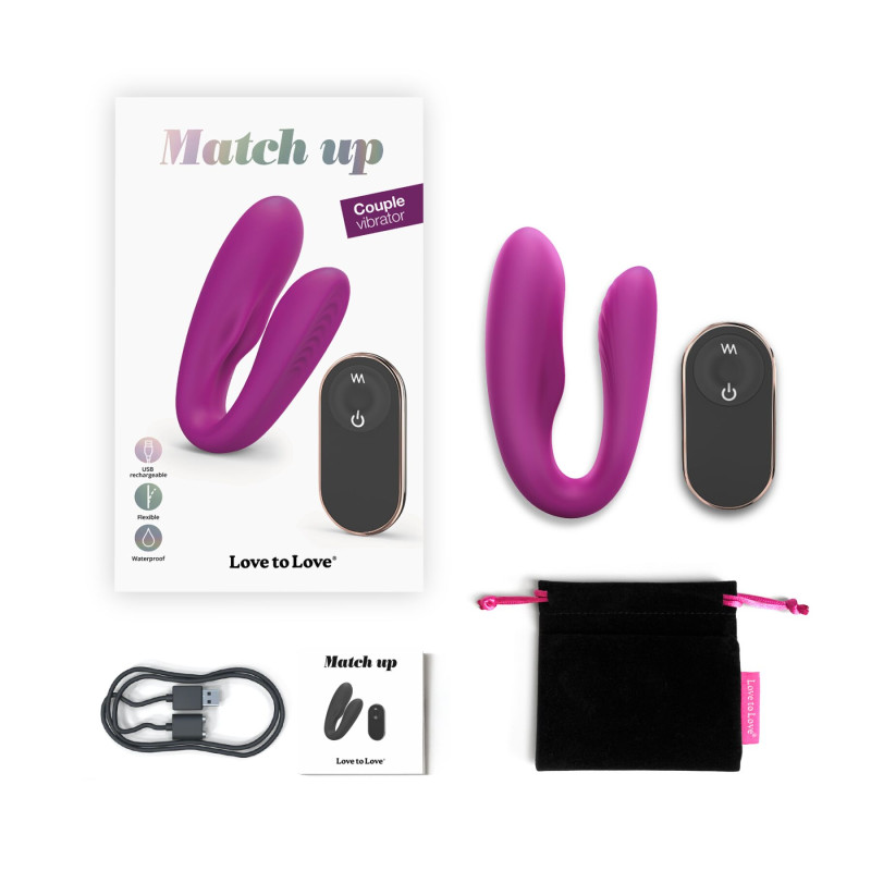 Вибратор для пар с пультом ДУ Love To Love MATCH UP - SWEET ORCHID Вибратор для пар с пультом ДУ Love To Love MATCH UP - SWEET ORCHID