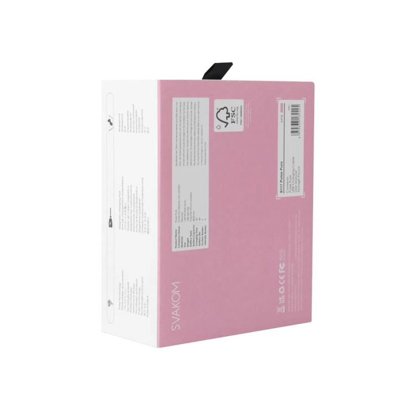 Вакуумний кліторальний стимулятор Svakom Pulse Pure Pale Pink, 5 режимів, 5 інтенсивностей у кожному Вакуумний кліторальний стимулятор Svakom Pulse Pure Pale Pink, 5 режимів, 5 інтенсивностей у кожному