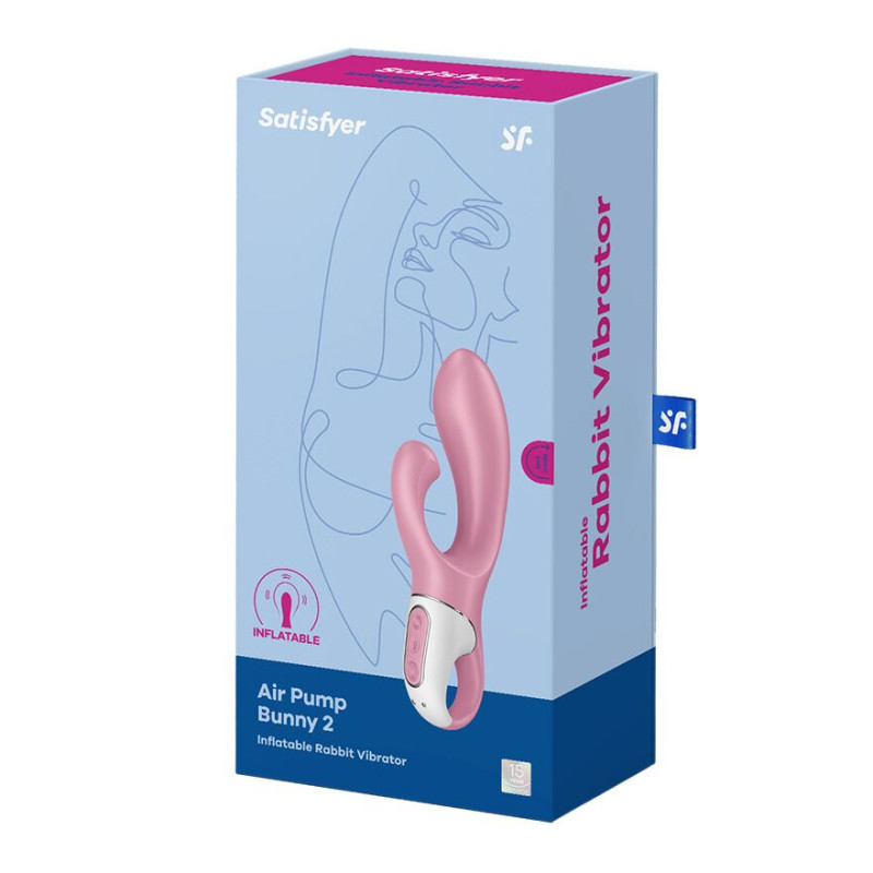 Надувной вибратор-кролик Satisfyer Air Pump Bunny 2 Надувной вибратор-кролик Satisfyer Air Pump Bunny 2