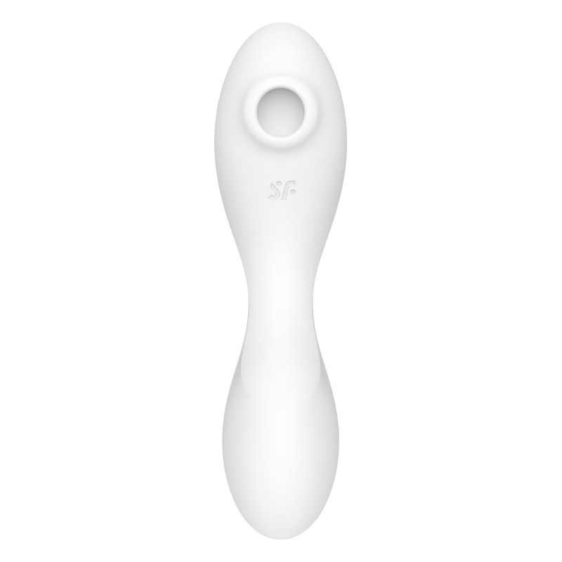 Вакуумний смарт-стимулятор із вібрацією Satisfyer Curvy Trinity 5 (White), керування зі смартфона Вакуумний смарт-стимулятор із вібрацією Satisfyer Curvy Trinity 5 (White), керування зі смартфона