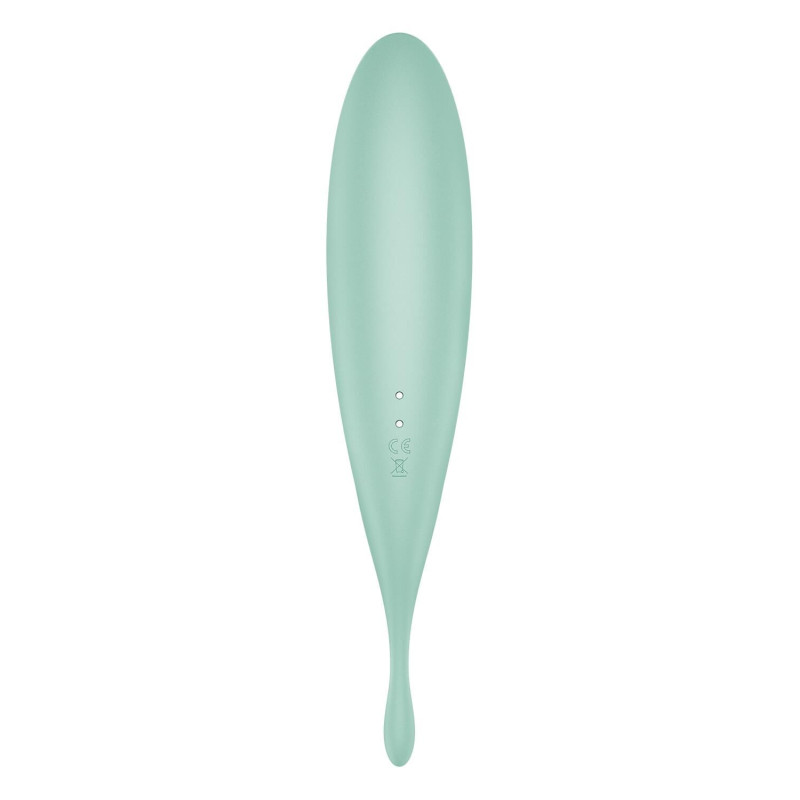 Смарт-вибратор для клитора с вакуумной стимуляцией Satisfyer Twirling Pro+ Mint Смарт-вибратор для клитора с вакуумной стимуляцией Satisfyer Twirling Pro+ Mint