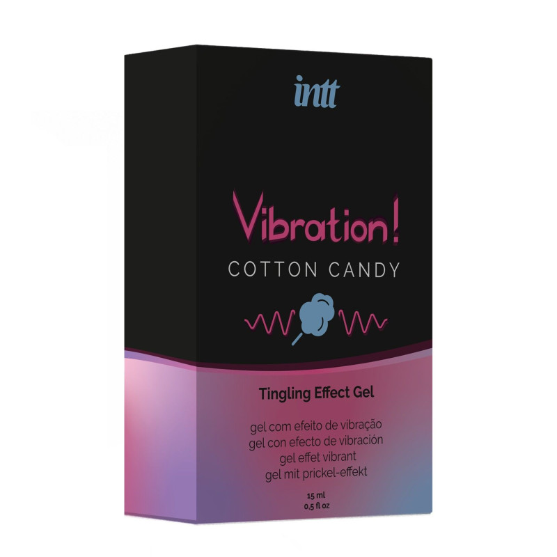 Жидкий вибратор Intt Vibration Cotton Candy (15 мл), густой гель, вкусный, действует до 30 минут Жидкий вибратор Intt Vibration Cotton Candy (15 мл), густой гель, вкусный, действует до 30 минут
