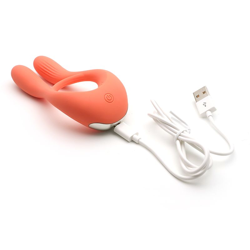 Вібратор для пар KisToy Martin Помаранчевий Вібратор для пар KisToy Martin Помаранчевий