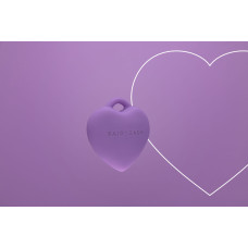 Минивибратор «Сердечко» FairyGasm PleasureStone violet, 9 режимов, на шнурке