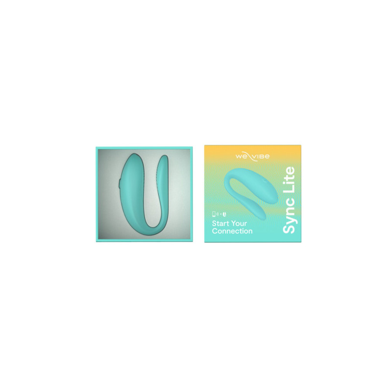 Смарт-вибратор для пар We-Vibe Sync Lite Aqua, 10 виброрежимов, можно совмещать с проникающим сексом Смарт-вибратор для пар We-Vibe Sync Lite Aqua, 10 виброрежимов, можно совмещать с проникающим сексом