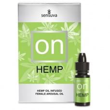 Возбуждающе капли для клитора Sensuva - ON for Her Hemp Infused Arousal Oil с маслом конопли 5 мл