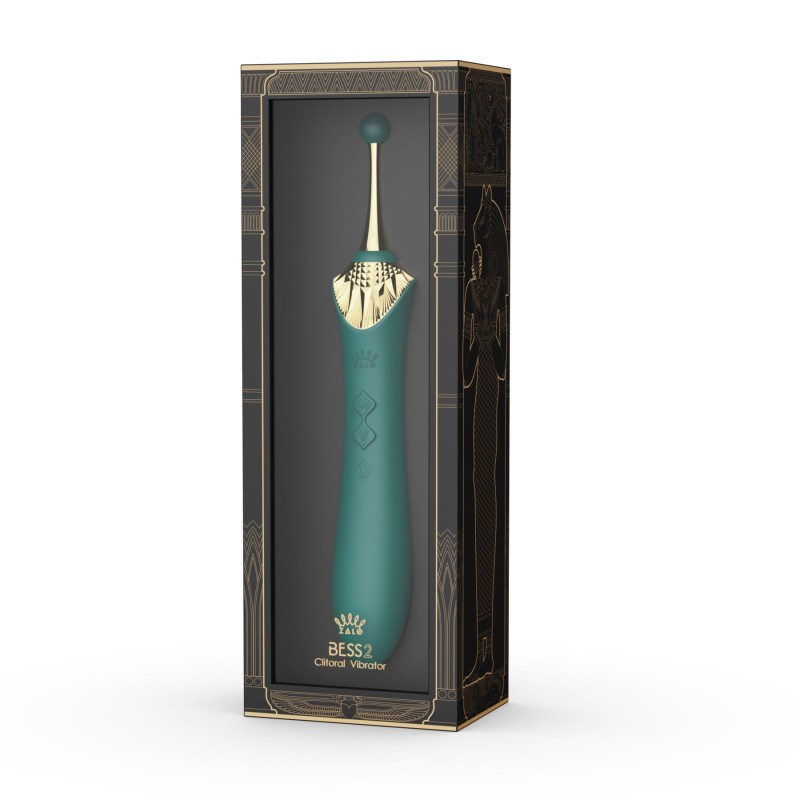 Мультифункциональный вибратор Zalo — Bess 2 Turquoise Green, 4 насадки, подогрев. Мультифункциональный вибратор Zalo — Bess 2 Turquoise Green, 4 насадки, подогрев.