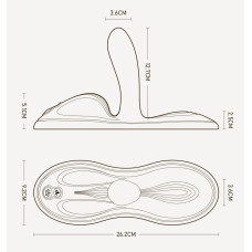 Sit-on-top смарт-вибратор Zalo – Flora Smart Vibrating Pad Velvet Purple, 9 моторов