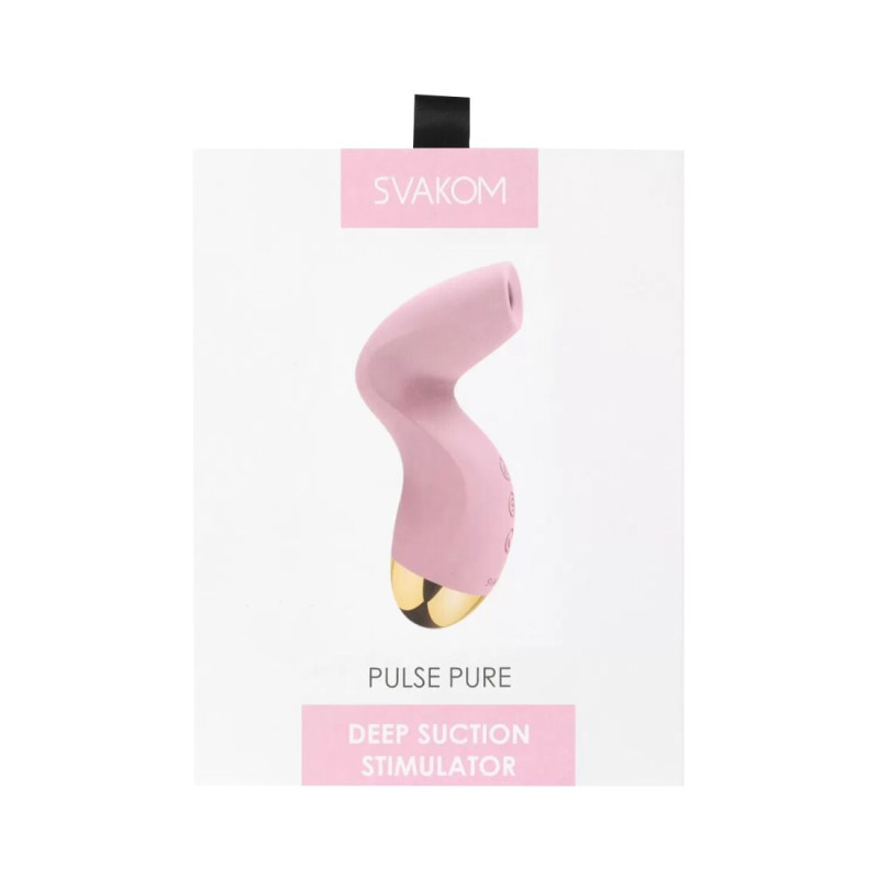Вакуумний кліторальний стимулятор Svakom Pulse Pure Pale Pink, 5 режимів, 5 інтенсивностей у кожному Вакуумний кліторальний стимулятор Svakom Pulse Pure Pale Pink, 5 режимів, 5 інтенсивностей у кожному