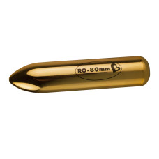 Вібратор Rocks Off Re-Chargeable RO-80 мм Золотий/Чорний