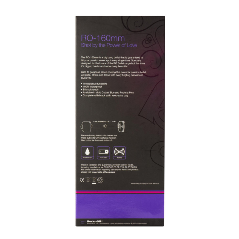 Вибратор Rocks Off RO-160 мм 10 Розовый Вибратор Rocks Off RO-160 мм 10 Розовый