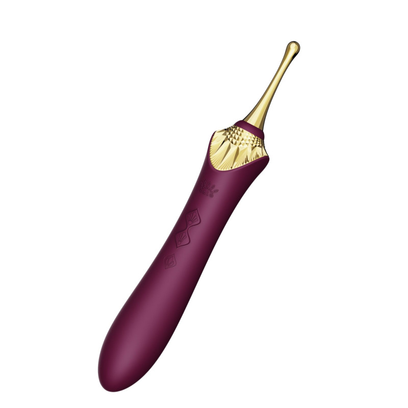 Мультифункциональный вибратор Zalo — Bess 2 Velvet Purple, 4 насадки, подогрев Мультифункциональный вибратор Zalo — Bess 2 Velvet Purple, 4 насадки, подогрев