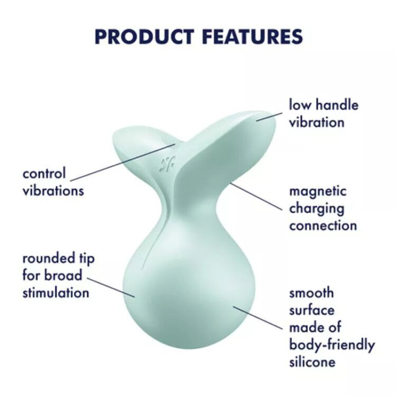 Мінівібромасажер Satisfyer Viva la Vulva 3 Mint Мінівібромасажер Satisfyer Viva la Vulva 3 Mint