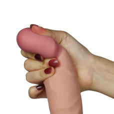 Вибратор LoveToy The Ultra Soft Dude Vibrating 9 Телесный