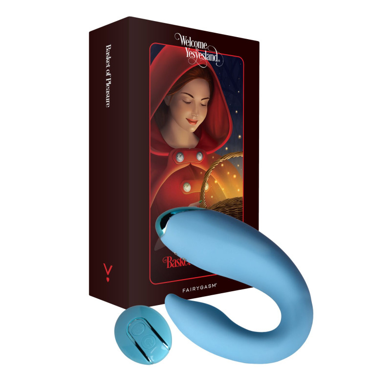 Вибратор для пар FairyGasm PleasureBerry blue, зарядный кейс, пульт ДУ Вибратор для пар FairyGasm PleasureBerry blue, зарядный кейс, пульт ДУ