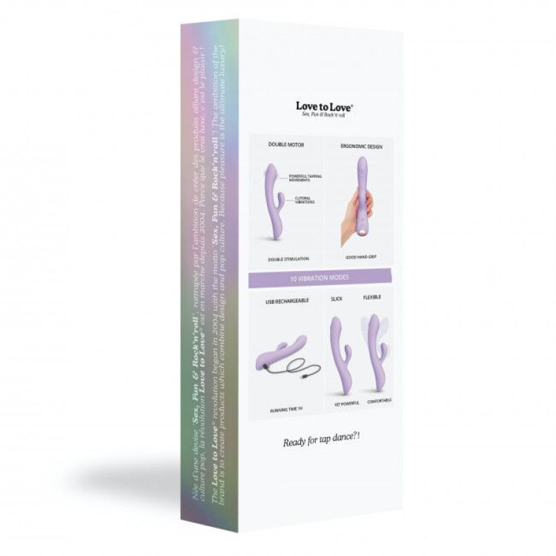 Вибратор-кролик с точечным массажем точки G - Love To Love Bunny&Clyde Лиловый Вибратор-кролик с точечным массажем точки G - Love To Love Bunny&Clyde Лиловый