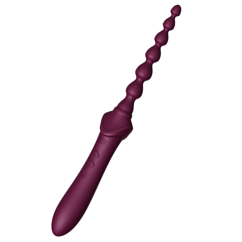 Мультифункциональный вибратор Zalo — Bess 2 Velvet Purple, 4 насадки, подогрев Мультифункциональный вибратор Zalo — Bess 2 Velvet Purple, 4 насадки, подогрев