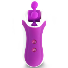 Стимулятор з імітацією оральних ласк FeelzToys Clitella Oral Clitoral Stimulator Фіолетовий