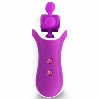Стимулятор с имитацией оральных ласк FeelzToys Clitella Oral Clitoral Stimulator Фиолетовый