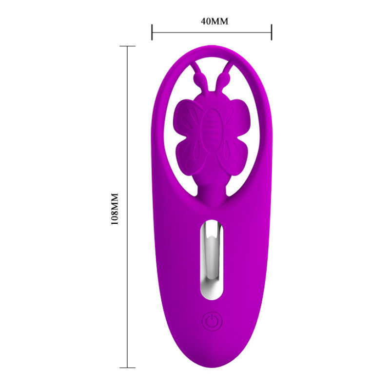 Клиторальный стимулятор Pretty Love Dancing Butterfly Stimulator Purple Клиторальный стимулятор Pretty Love Dancing Butterfly Stimulator Purple