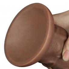Реалистичный вибратор LoveToy Realistic Chubby Vibrating Dildo 10.5 Коричневый