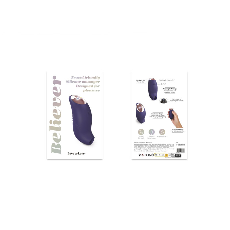 Вакуумный клиторальный стимулятор Love To Love BELIEVER – MIDNIGHT INDIGO Вакуумный клиторальный стимулятор Love To Love BELIEVER – MIDNIGHT INDIGO