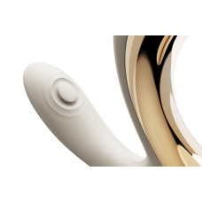 Вибратор-пульсатор с вакуумной насадкой Zalo – Talis G-Spot PulseWave Vibrator Ivory White